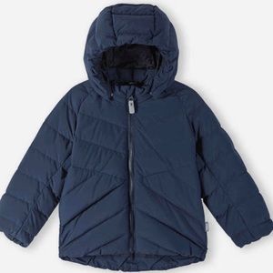 Like New Reima Navy Blue Coffee Bean Down Jacket - (mine is sz 110 = 4-5T US)